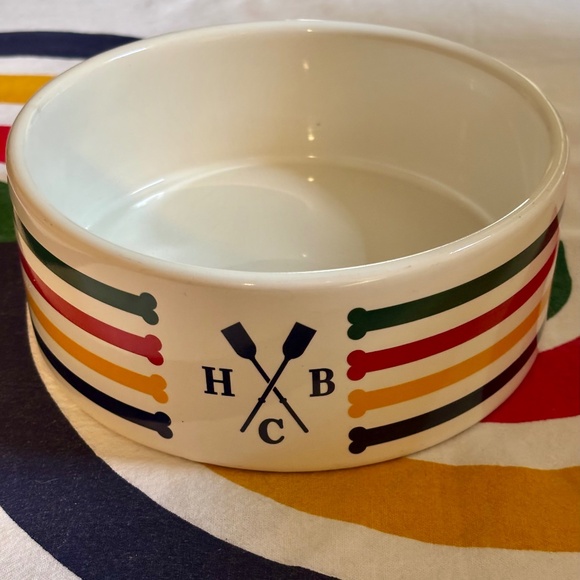 HBC STRIPES x Harry Barker Multistripe Ceramic Dog Bowl - Picture 1 of 4